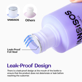 VANSISOS bottle beside ruler showing 8 fl oz scale and value