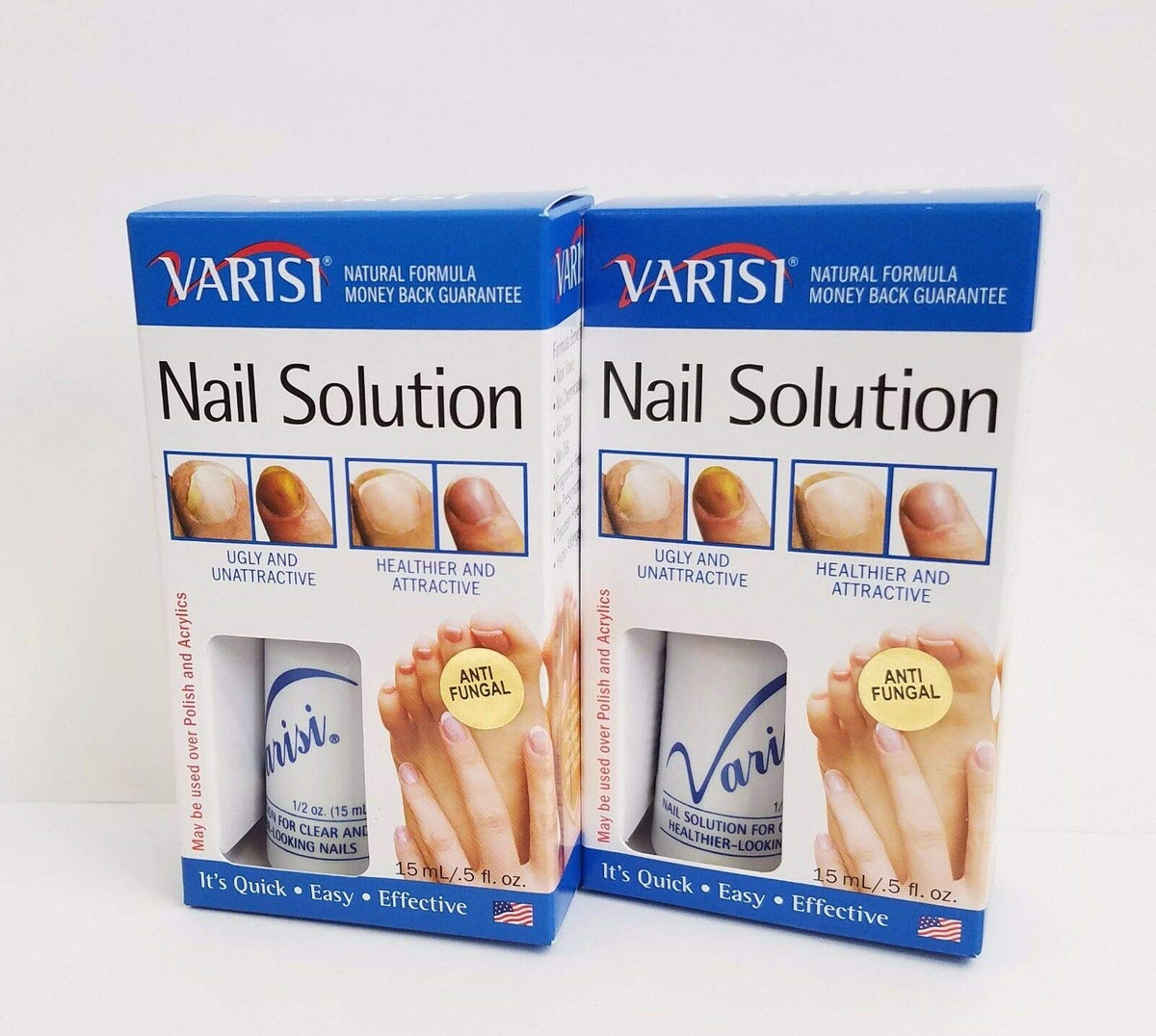 Varisi front packaging showing bottle and label for neat smoother nails