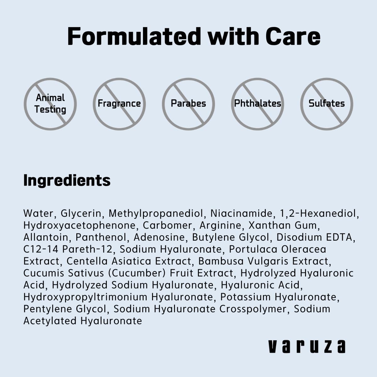varuza made-in-korea badge emphasizing ethical clean-beauty production