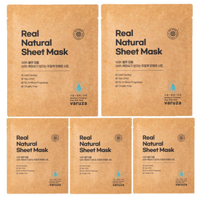 varuza front packaging showing blue ampoule and clean ingredients benefits