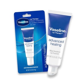 Vaseline stacked tins for scale illustrating portable 0.35 oz size