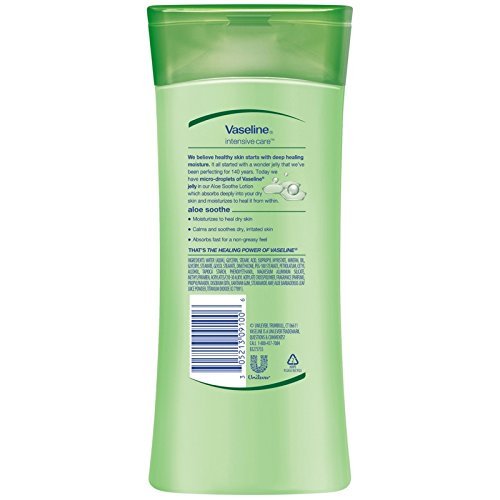 Vaseline bottle cap and dispenser detail for easy use benefit
