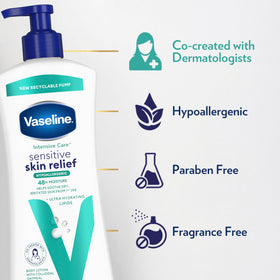 Vaseline being applied to arm demonstrating soothing relief for dry skin