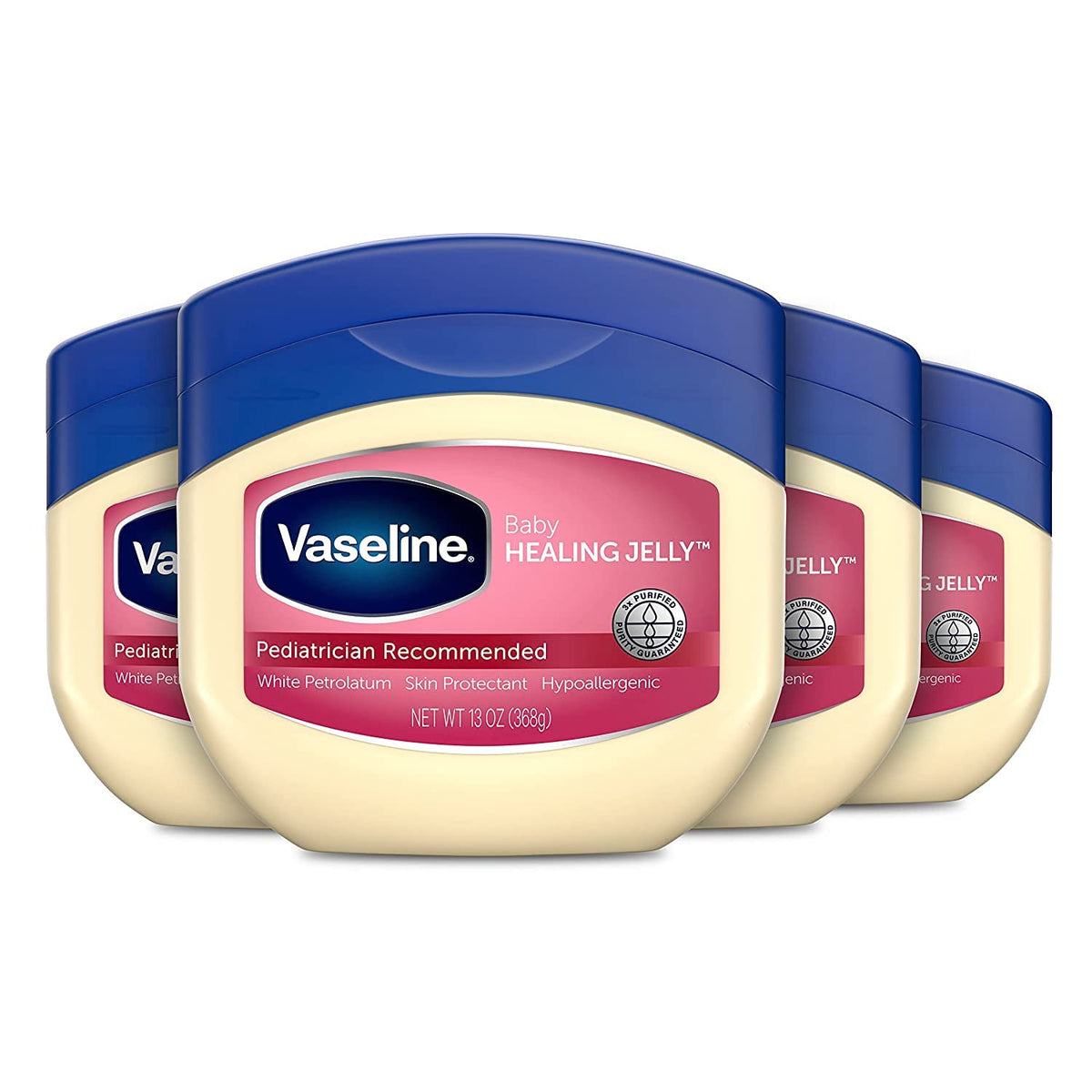 Vaseline front packaging showing product and gentle protection