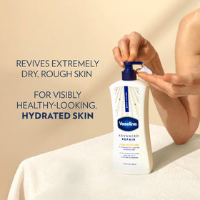 Vaseline in a bathroom lifestyle scene showing daily-use convenience benefit