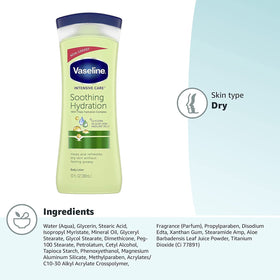 Vaseline bottle on bathroom shelf conveying everyday routine benefit
