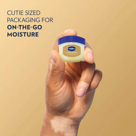 Vaseline Cocoa Butter texture shot highlighting emollient-rich buttery appearance