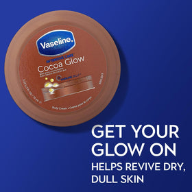 Close-up of Vaseline cream texture illustrating rich cocoa butter nourishment