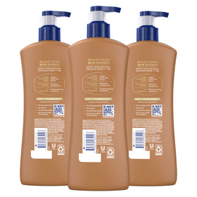 Vaseline recyclable pump detail highlighting easy dispensing and convenience