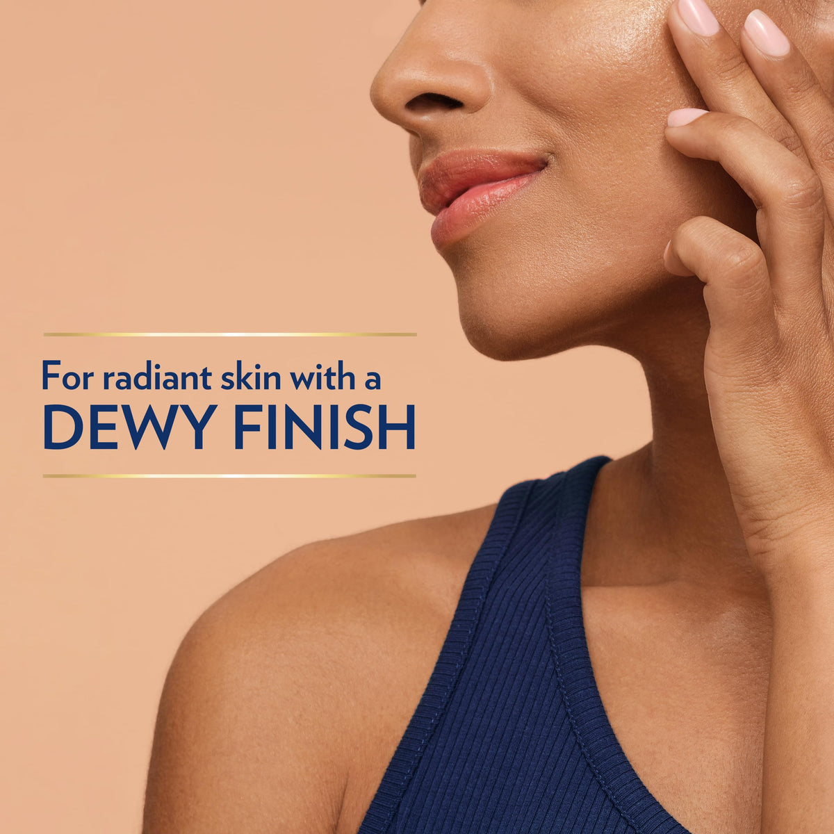 Vaseline applying shimmer stick on arm for instant moisture benefit