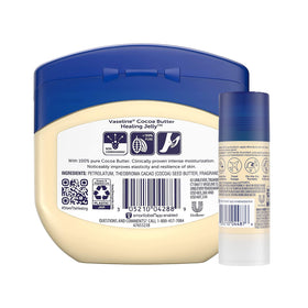 Vaseline cocoa shimmer stick closed and portable for on-the-go glow