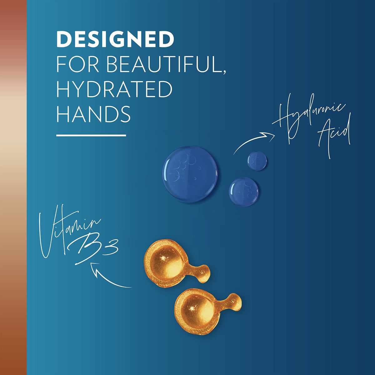 close-up of Vaseline crème texture highlighting smooth, moisturizing consistency for soft hands
