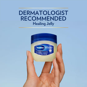 Vaseline used on a small scrape illustrating gentle barrier protection