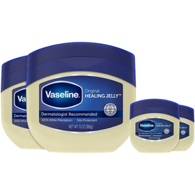 Vaseline front packaging showing 4-pack and sizes for reliable household care