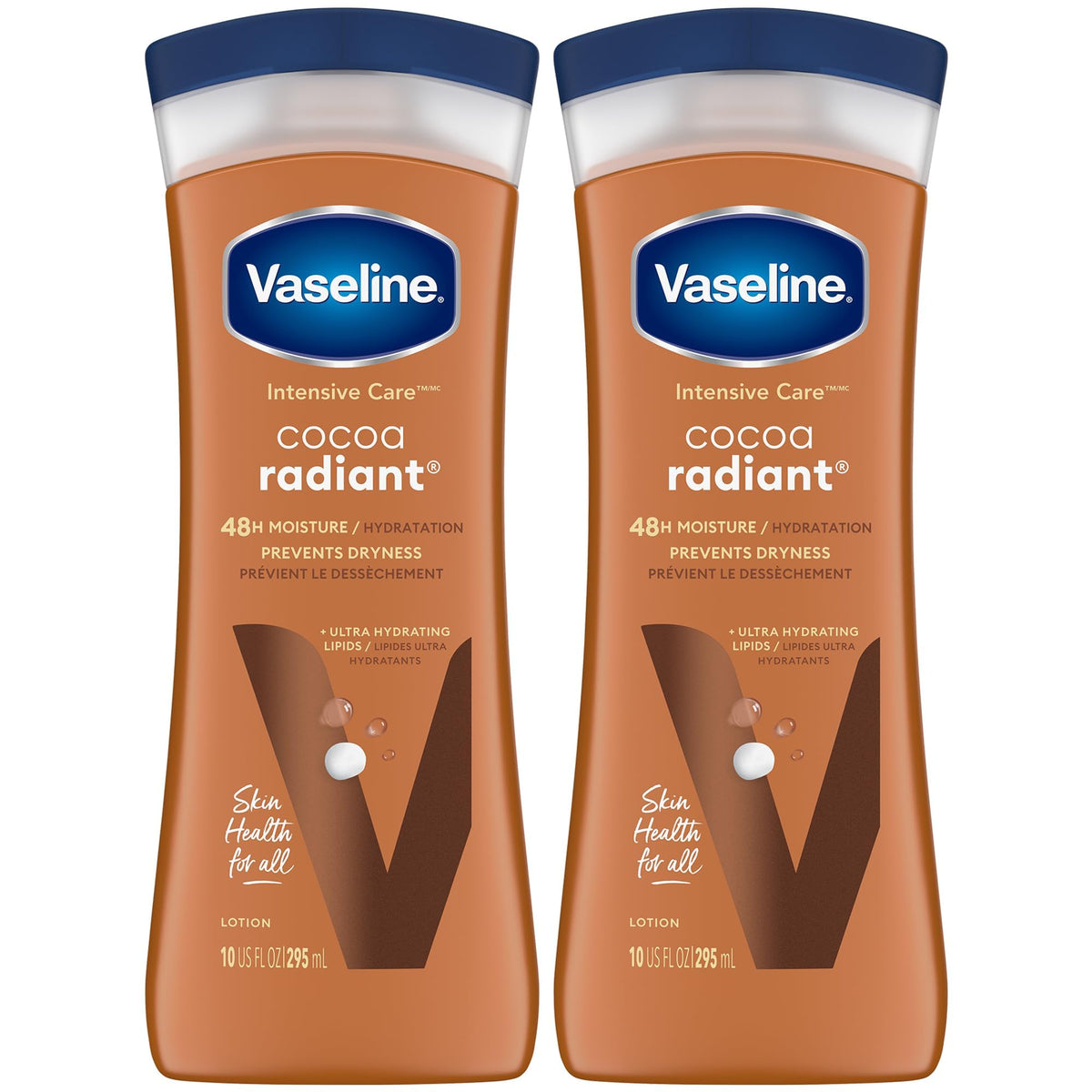 Vaseline front packaging showing product and benefit of deep hydration