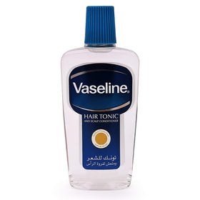 Vaseline front bottle showing clean design and grooming benefit