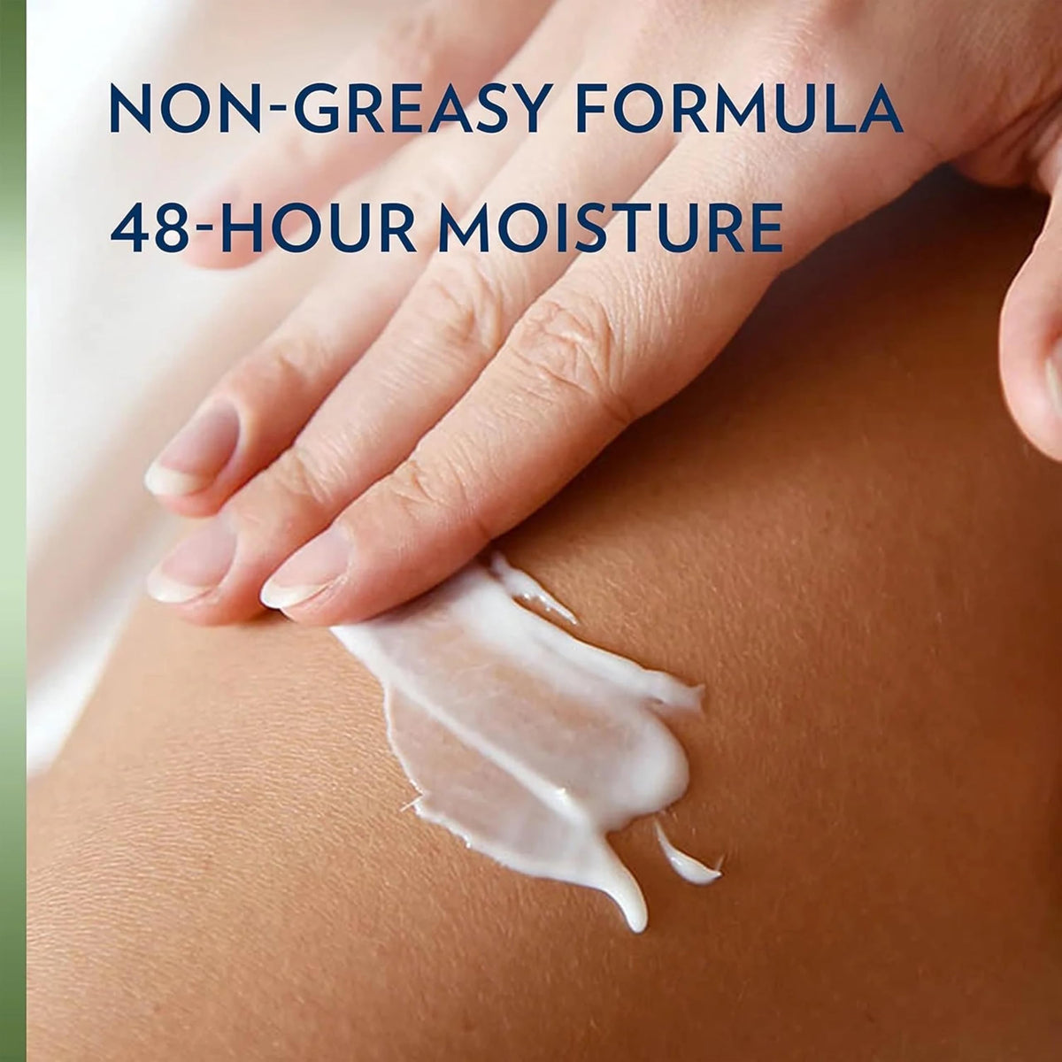Vaseline applied to hands demonstrating instant softening benefit
