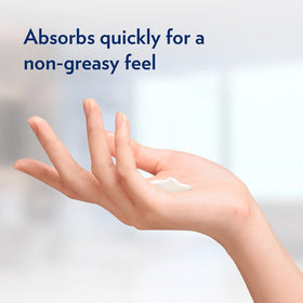Vaseline applied to hands demonstrating fast absorption and softer skin benefit