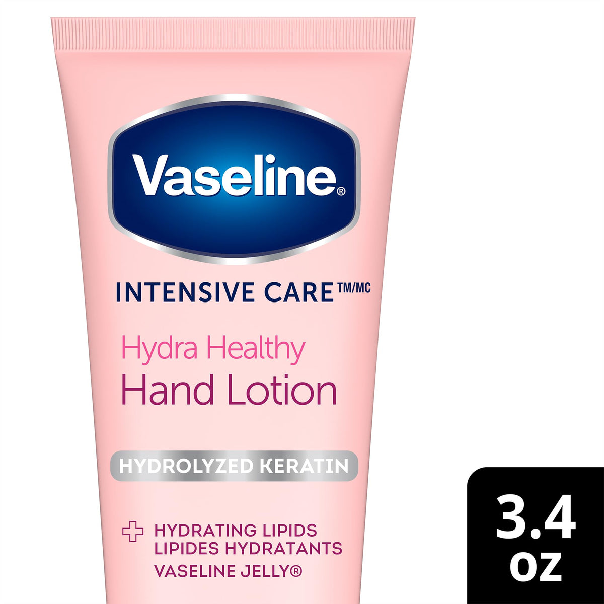 Vaseline hand cream on a bathroom counter illustrating daily moisturizing routine