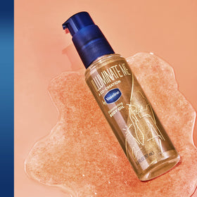 Vaseline oil paired with whipped body butter for layered moisture and glow