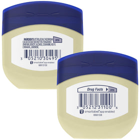 Vaseline Original jar close-up showing smooth texture for instant relief