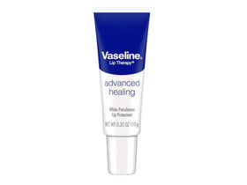 Vaseline tin label and ingredient list detail showing clear product information benefit