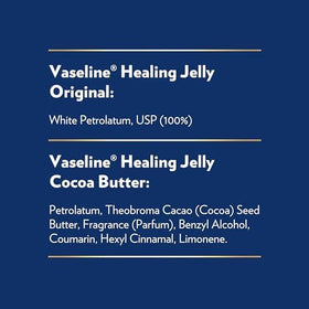Vaseline jars on a bathroom counter in lifestyle setting showing daily use