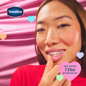 Vaseline mini jars in a purse showing travel-ready lip care convenience benefit