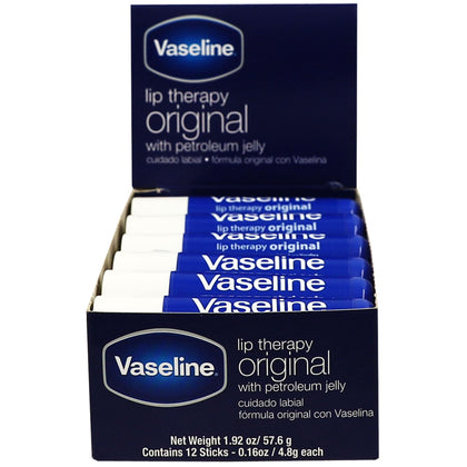 Vaseline front packaging 12-pack showing value and convenience