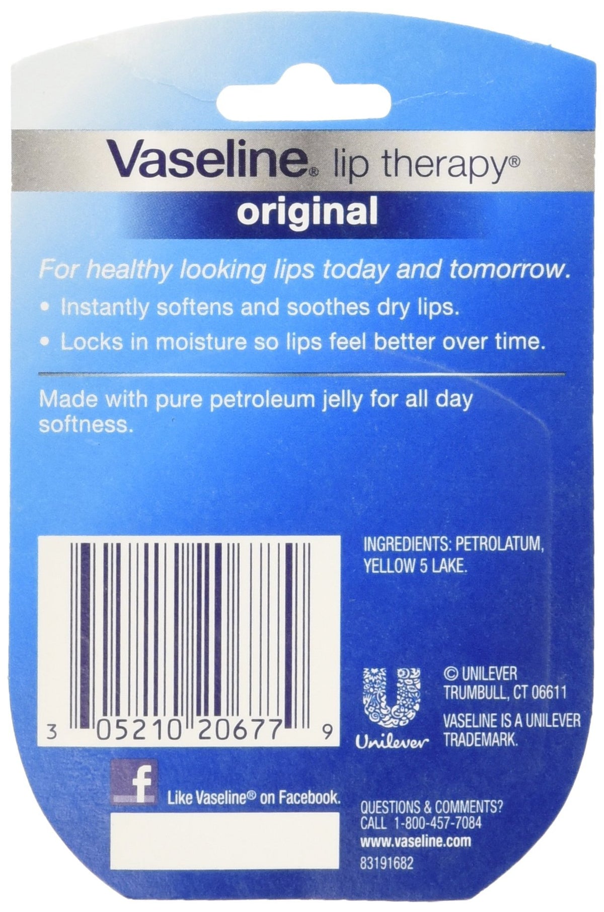Vaseline open jar close-up with fingertip applying protective balm