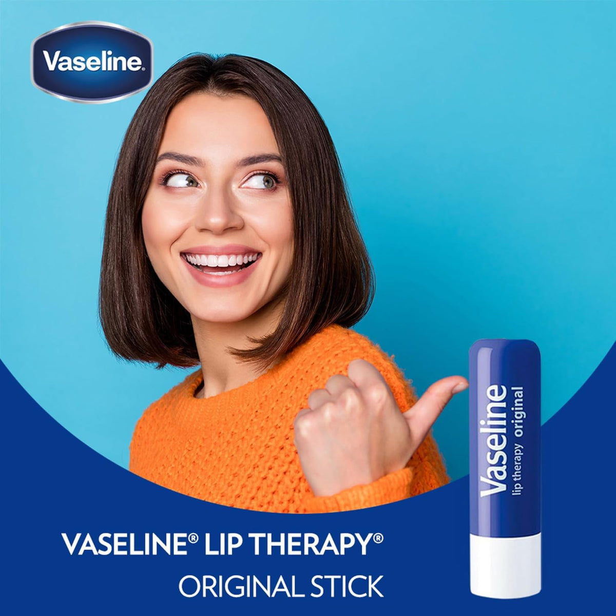 Vaseline open tube tip detail showing easy glide and precise coverage