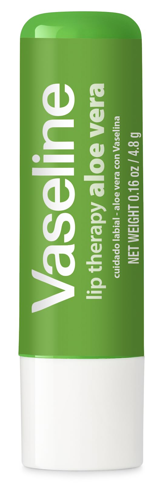 Hand holding Vaseline stick to show size and quick-apply convenience
