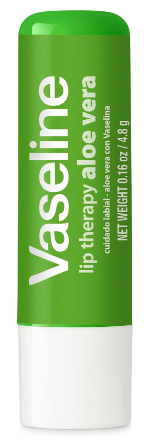 Hand holding Vaseline stick to show size and quick-apply convenience