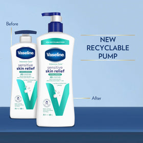 Vaseline lotion texture in palm showing smooth, non-greasy hydration