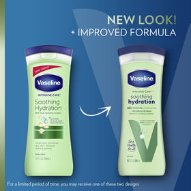 Vaseline lotion texture spread illustrating fast absorption benefit