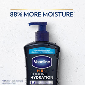 Four-pack Vaseline bottles staged for home and gym convenience