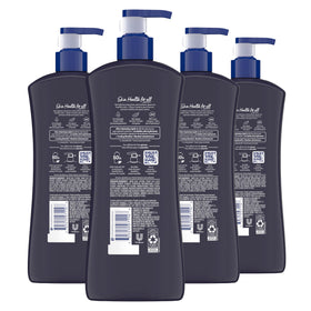 Vaseline bottle and pump close-up highlighting label and easy dispensing