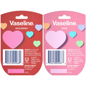 Vaseline open mini jars top view showing balm surface and easy-access design benefit