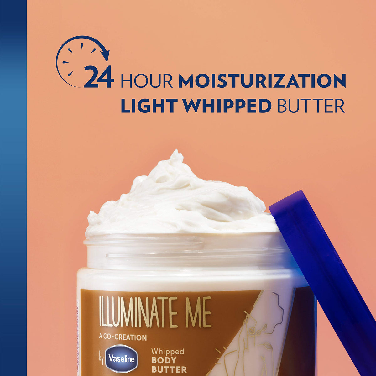 Vaseline oil applied to shoulder producing a subtle bronzed, radiant highlight