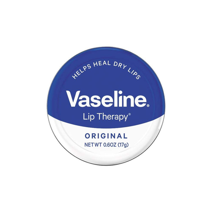 Vaseline original tin front showing compact steel case and vintage branding for easy carry