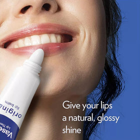 Vaseline Original tube angled to show cap and portable twist-up convenience