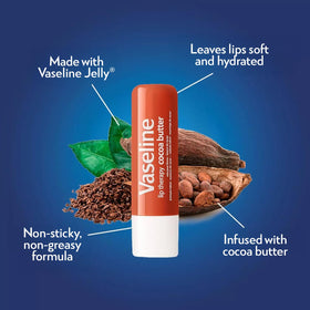 Vaseline pack tucked in a bag pocket indicating portable lip care on-the-go