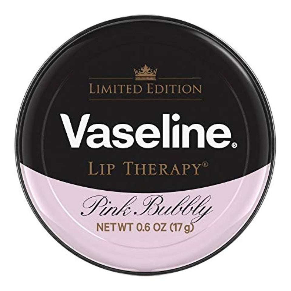 Vaseline pink bubbly front tin showing rosé packaging and collectible appeal