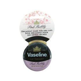 Vaseline pink bubbly tin in purse lifestyle shot highlighting on-the-go hydration