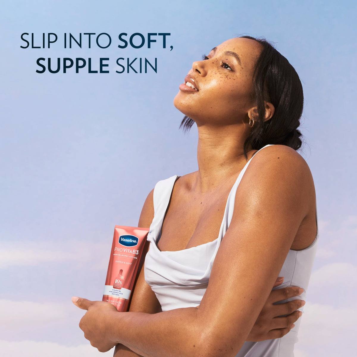 Vaseline product label close-up showing paraben-free and dermatologist tested