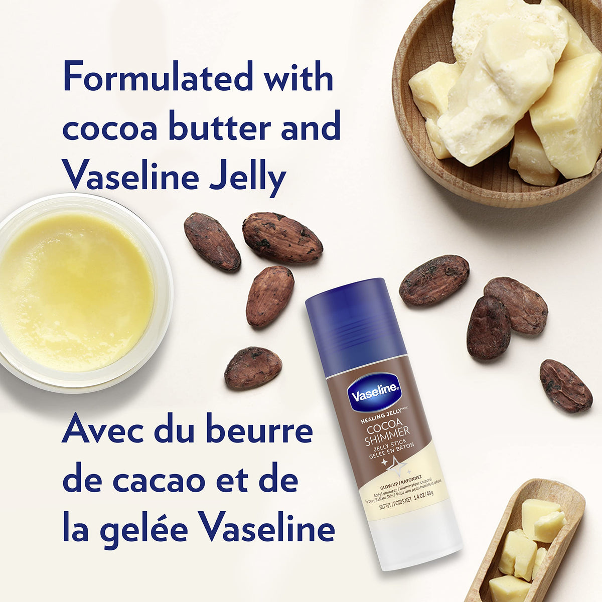 Vaseline product group styled on bathroom shelf for daily routine