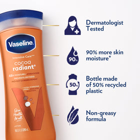 Vaseline pump dispensing lotion for easy controlled application benefit