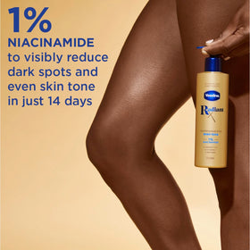 Vaseline being applied on arm highlighting even tone and hydrated appearance