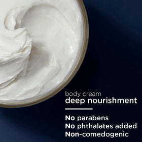 Vaseline Radiant X ingredients visual highlighting shea butter, coconut oil, vitamin C and peptides for nourishment