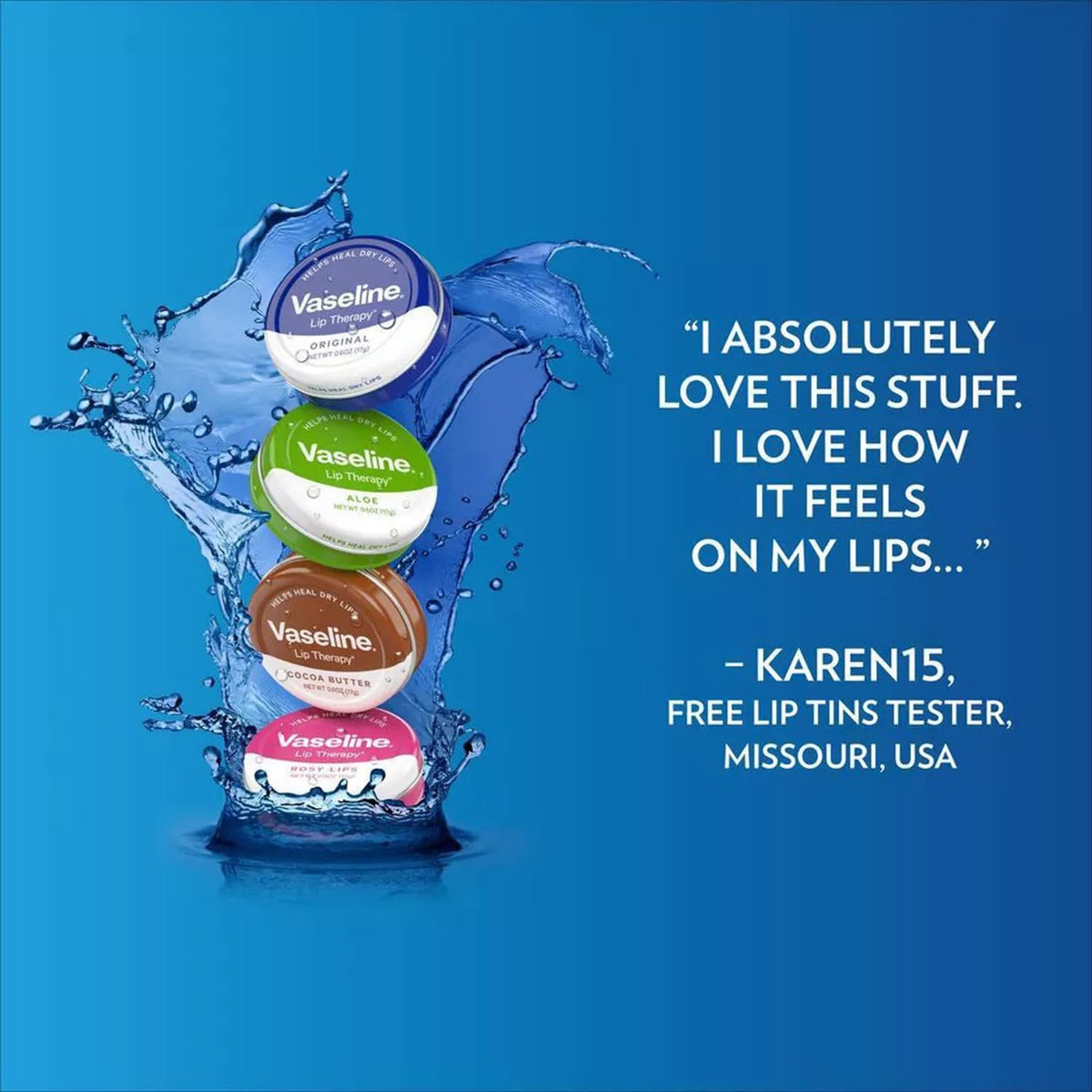 Vaseline rosy lips lifestyle purse shot for on-the-go convenience
